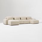 Quinten Slim Profile 4-Piece U-Shaped Chaise Sectional (162")
