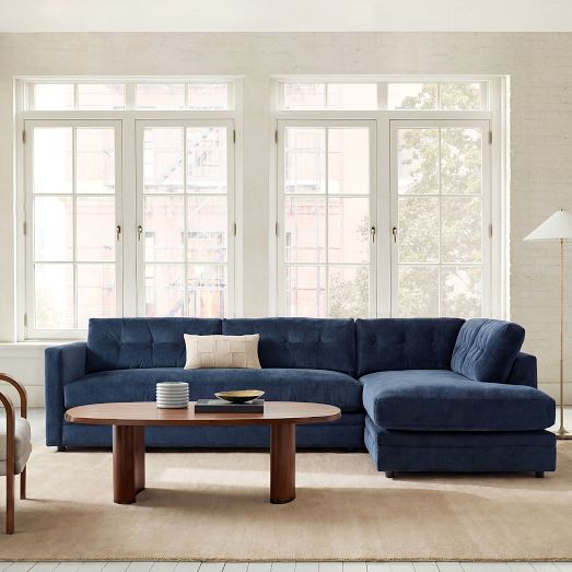 Wyatt 2-Piece Bumper Chaise Sectional (106") by West Elm