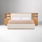 Kade Upholstered Storage Headboard Bed with Cabinets