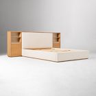 Kade Upholstered Storage Headboard Bed with Cabinets