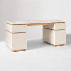 Kade Lacquer &amp; Wood Executive Desk (68")