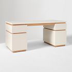Kade Lacquer &amp; Wood Executive Desk (68")