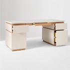 Kade Lacquer &amp; Wood Executive Desk (68")