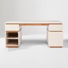 Kade Lacquer &amp; Wood Executive Desk (68")