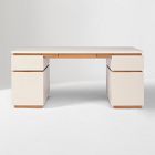 Kade Lacquer &amp; Wood Executive Desk (68")
