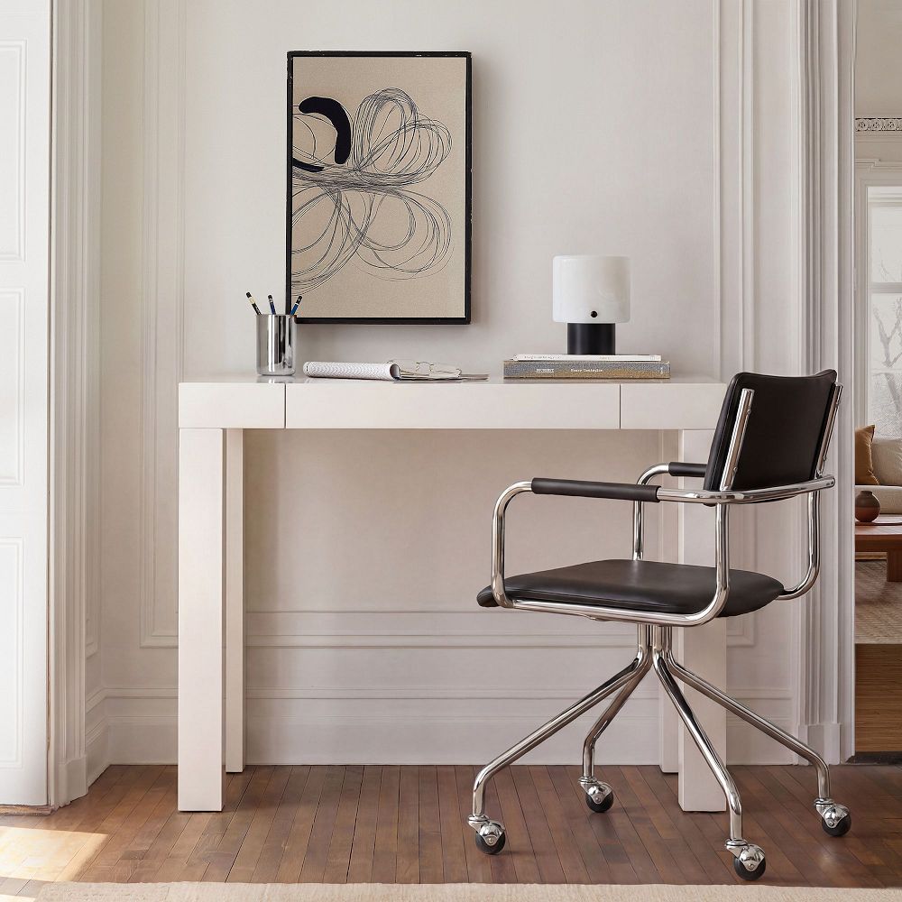 Parsons High Gloss Mini Desk (34") by West Elm