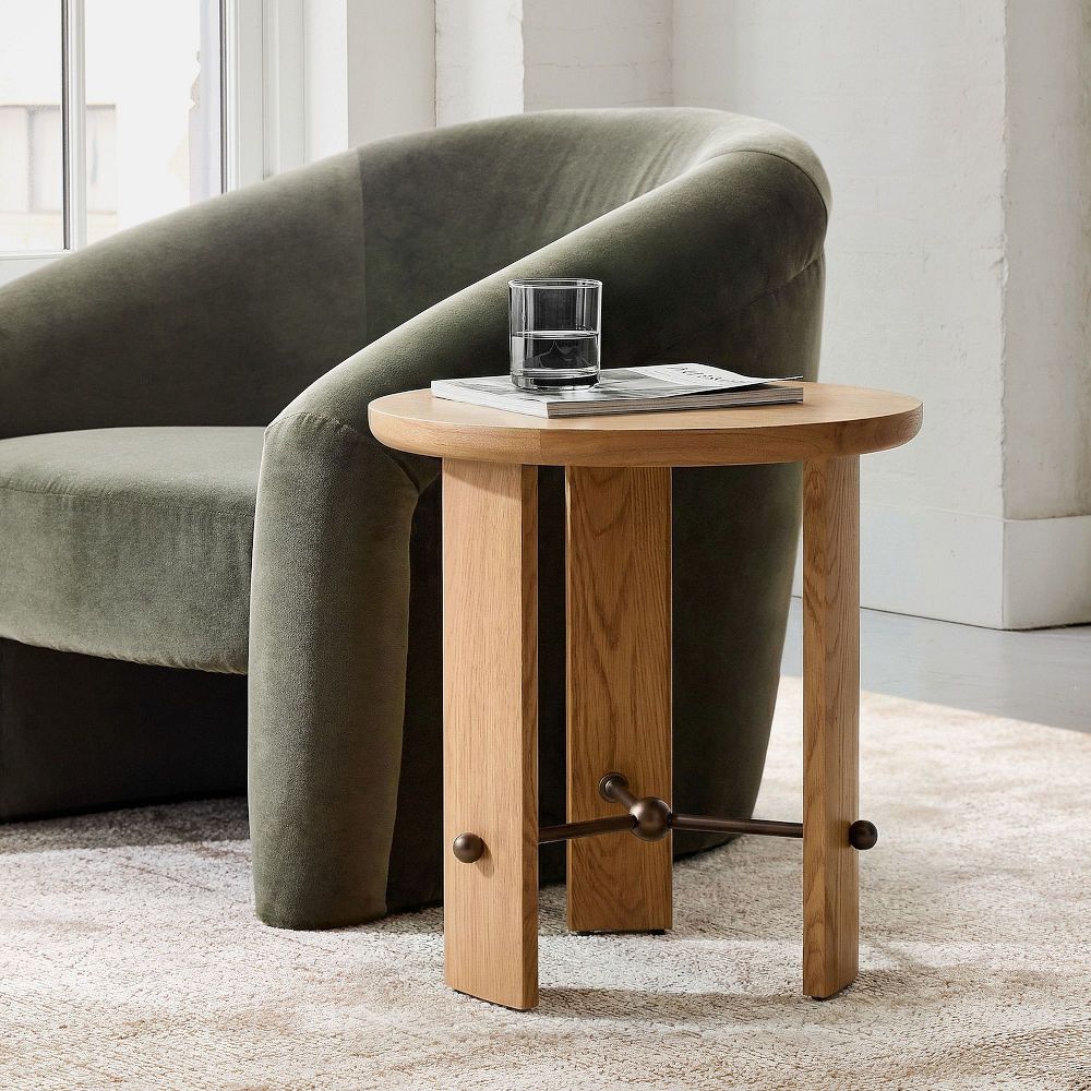 Etta Wood & Metal Side Table (20") by West Elm