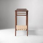 Aniya Woven Leather Console Table (45")