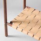 Aniya Woven Leather Console Table (45")
