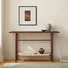 Aniya Woven Leather Console Table (45")