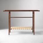 Aniya Woven Leather Console Table (45")