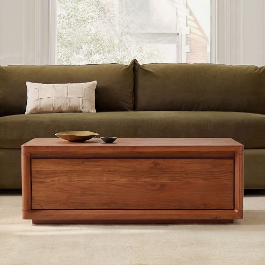 Calla Solid Wood Storage Coffee Table (44") by West Elm