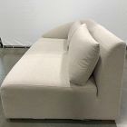 Open Box: Aviana Left-Arm 2 Seater Sofa Bench - Performance Yarn Dyed Linen Weave Oatmeal