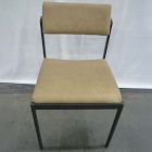 Open Box: Freeman Pivot Back Dining Chair - Ludlow Leather Cumin, Textured Antique Bronze/Champagne Bronze