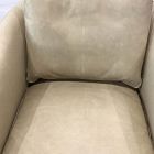 Open Box: Imogene Leather Swivel Chair - Ludlow Leather Sand, Dark Walnut