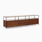 Open Box: Industrial Storage Media Console (80") - Cool Walnut