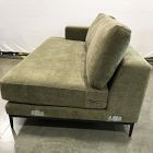 Open Box: Landon Left-Arm 2.5 Seater Sofa Bench - Performance Chenille Crossweave Elm, Textured Antique Bronze
