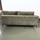 Open Box: Landon Left Arm Sofa - Performance Chenille Crossweave Elm, Textured Antique Bronze
