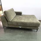 Open Box: Landon Right Arm Chaise - Performance Chenille Crossweave Elm, Textured Antique Bronze