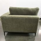Open Box: Landon Right Arm Chaise - Performance Chenille Crossweave Elm, Textured Antique Bronze