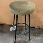 Open Box: Pierce &amp; Ward Counter Stool (26") - Deluxe Velvet Juniper, Dark Verdigris