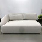 Open Box: Aviana Left-Arm 2 Seater Sofa Bench - Performance Yarn Dyed Linen Weave Oatmeal