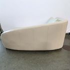 Open Box: Aviana Right Arm Chaise - Sierra Leather Snow, Cool Walnut