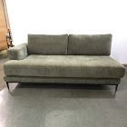 Open Box: Landon Left Arm Sofa - Performance Chenille Crossweave Elm, Textured Antique Bronze