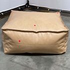 Open Box: Modern Lounger Ottoman - Vegan Leather Cream