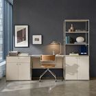 Marlowe Desk (42"), Wide Shelf (30") &amp; Storage Cabinet (30") Set
