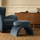 Pierce &amp; Ward Arched Upholstered Ottoman