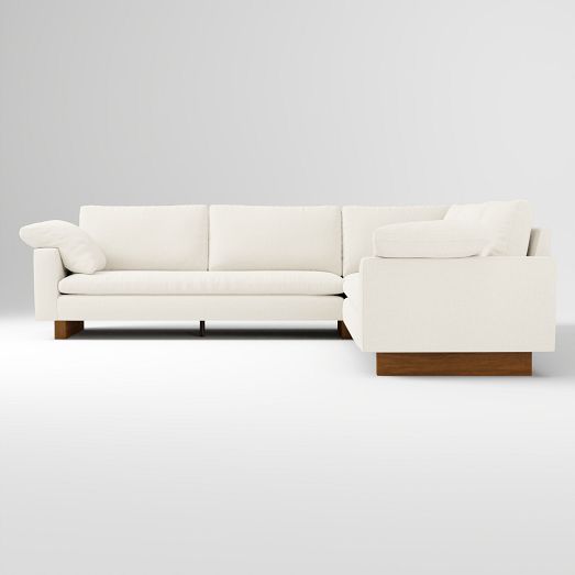 Harmony Petite 3-Piece L-Shaped Sectional (107" - 123") by West Elm