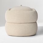 Lumi Upholstered Oval Storage Ottoman