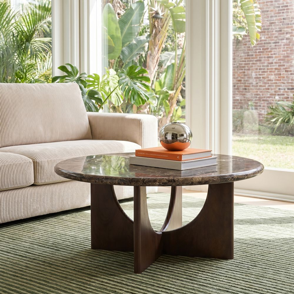 Eleei Marble Coffee Table (36") by West Elm