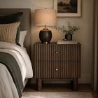 Vessica Fluted Mini Nightstand (18")