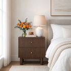 Vessica Fluted Mini Nightstand (18")