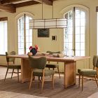 Pierce &amp; Ward Solid Wood Framed Dining Table (82")