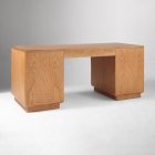 Pierce &amp; Ward Burl Wood Executive Desk