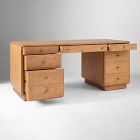 Pierce &amp; Ward Burl Wood Executive Desk