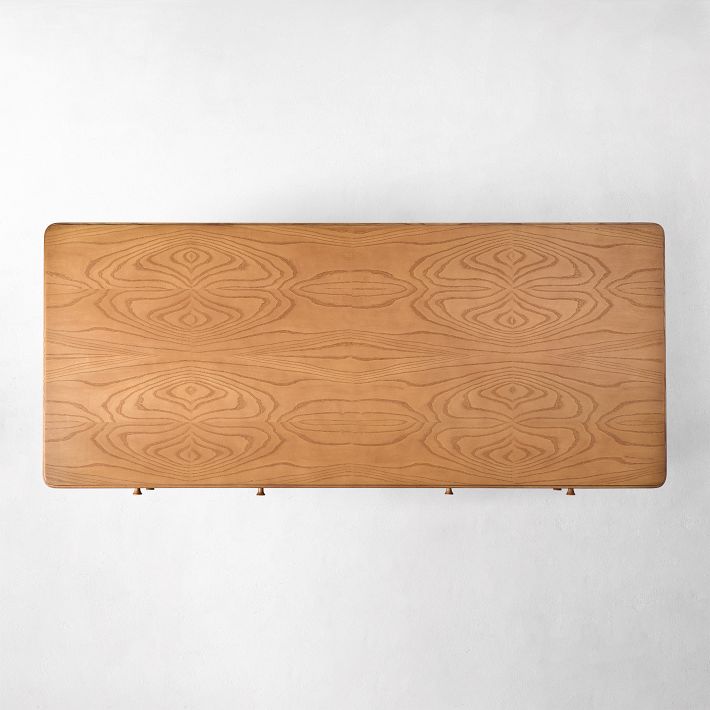 Pierce & Ward Burl Wood Executive Desk | West Elm
