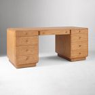 Pierce &amp; Ward Burl Wood Executive Desk