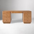 Pierce &amp; Ward Burl Wood Executive Desk