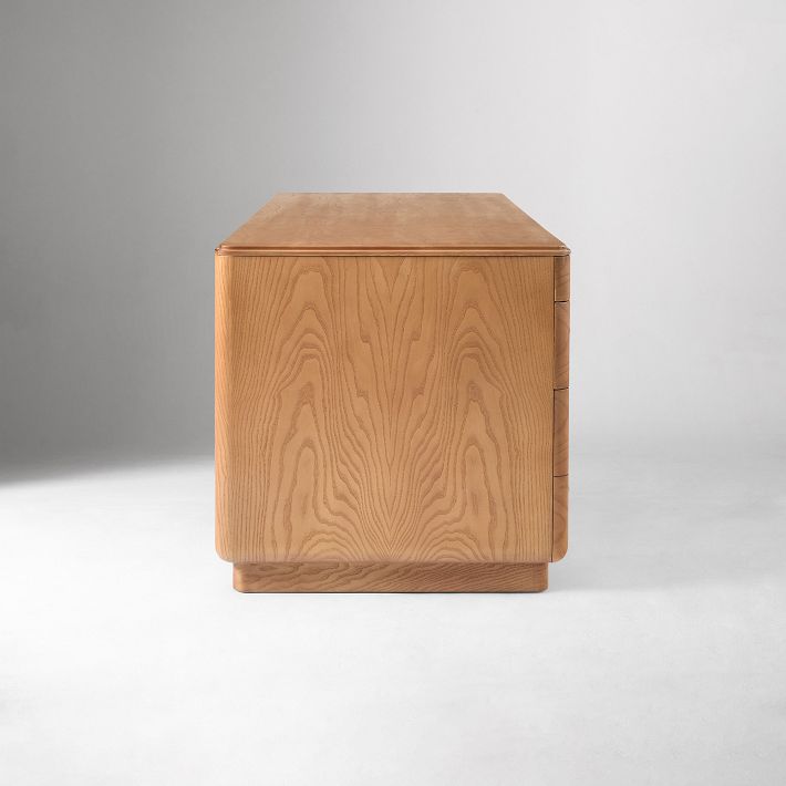 Pierce & Ward Burl Wood Executive Desk | West Elm