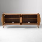 Pierce &amp; Ward Ball Foot Wood Media Console (70")