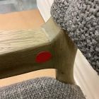 Open Box: Carryn Dining Arm Chair - Saxon Mink, Natural Oak