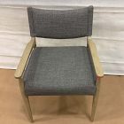 Open Box: Carryn Dining Arm Chair - Saxon Mink, Natural Oak