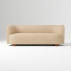 Open Box: Laurent Leather Sofa (86"W) - LudlowLeather Sand, Cool Walnut