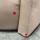 Open Box: Laurent Leather Sofa (86"W) - LudlowLeather Sand, Cool Walnut