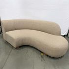Open Box: Laurent Right-Arm Wedge Chaise - Performance Marled Basketweave Camel, Cool Walnut