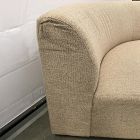Open Box: Laurent Right-Arm Wedge Chaise - Performance Marled Basketweave Camel, Cool Walnut
